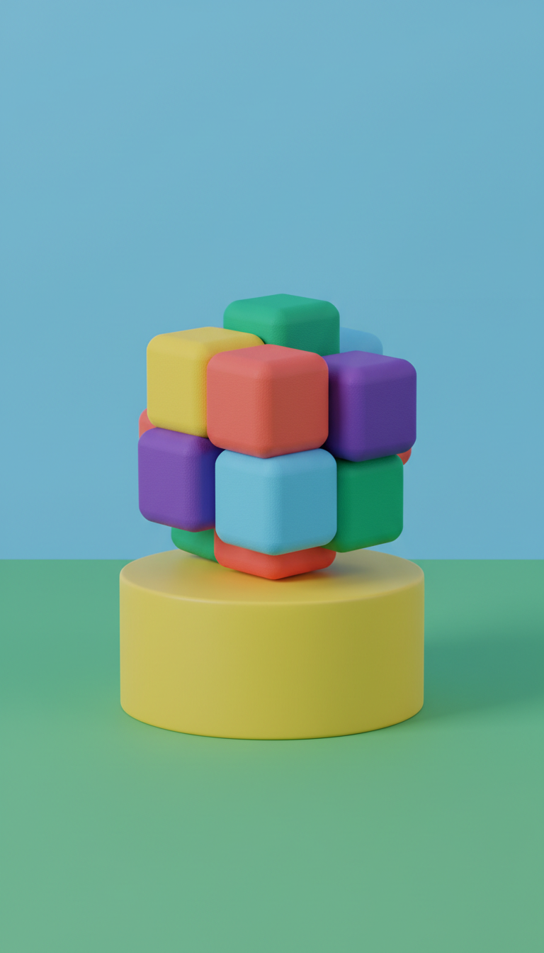 Snap Cube Stress Toy
